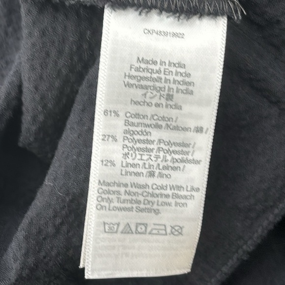 Madewell Smocked-Waist Midi Dress in True Black Seersucker size XS NWT NP123 - Picture 9 of 12
